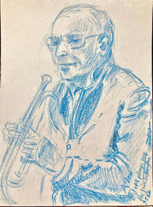 Jim Dvorak, sketch by Annalou